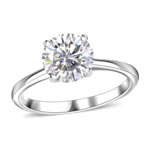 J Francis Embellished with Zirconia by Swarovski 3.40 ctw Solitaire Ring in Sterling Silver (Size 10.0)