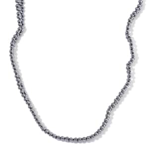 Terahertz Beaded 90.00 ctw Necklace in Stainless Steel 16.5-20.50 Inches