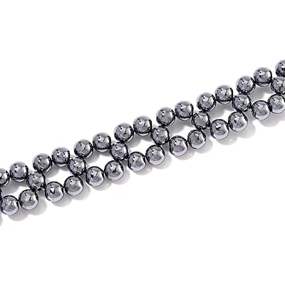 Terahertz Beaded 90.00 ctw Necklace in Stainless Steel 16.5-20.50 Inches