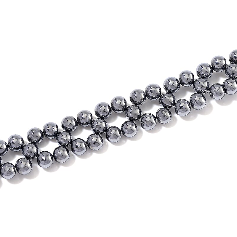 Terahertz Beaded 90.00 ctw Necklace in Stainless Steel 16.5-20.50 Inches