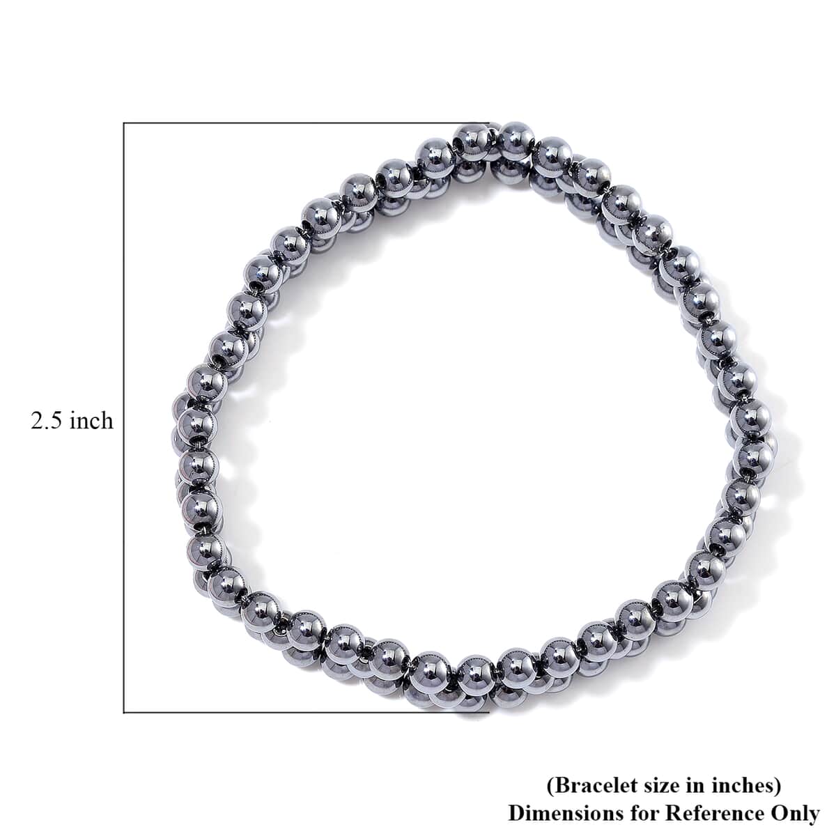 Doorbuster Terahertz 50.00 ctw 2 Row Beaded Stretch Bracelet image number 3