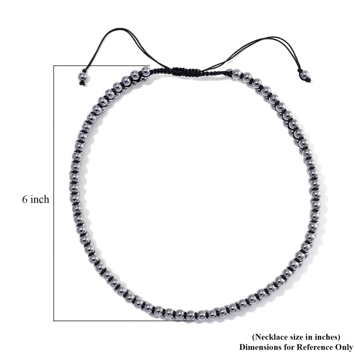 Doorbuster Terahertz Beaded 200.00 ctw Adjustable Necklace 16-20 Inches image number 5