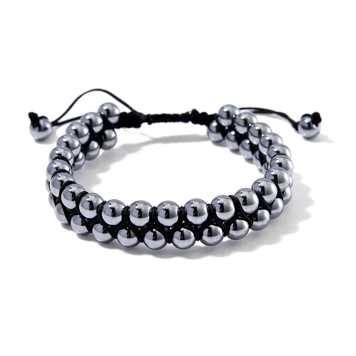 Doorbuster Terahertz 90.00 ctw Beaded Adjustable Code Bracelet (6.75-9.00In) image number 0