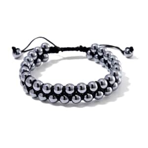 Doorbuster Terahertz 90.00 ctw Beaded Adjustable Code Bracelet (6.75-9.00In)