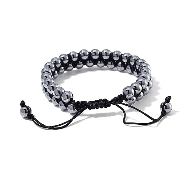 Terahertz 90.00 ctw Beaded Adjustable Cord Bracelet (6.75-9.00In)