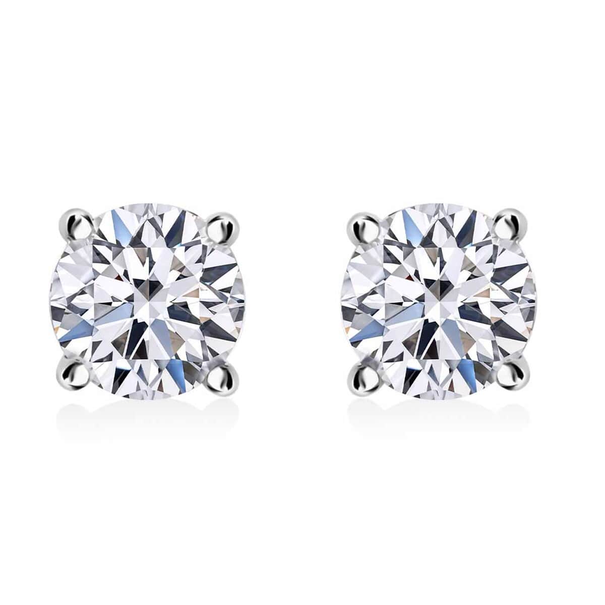 Luxuriant Lab Grown Diamond SI GH 1.00ctw Stud Earrings in 14K White Gold 1.00 ctw image number 0