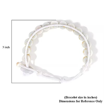 Natural Jade 215.00 ctw Prayer Wheel Cord Bracelet (6.0-9.0In)