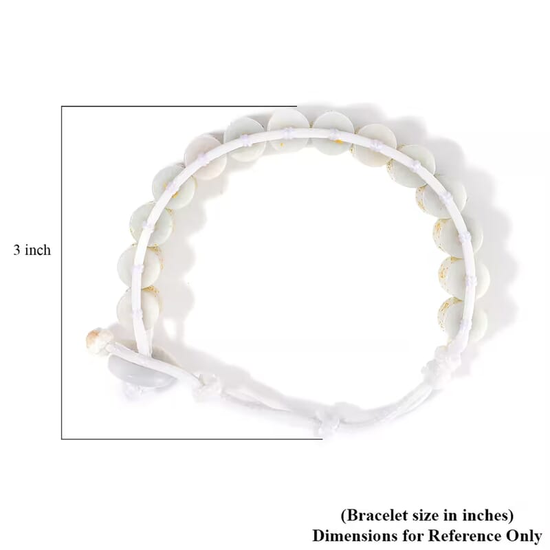 Natural Jade 215.00 ctw Prayer Wheel Cord Bracelet (6.0-9.0In)