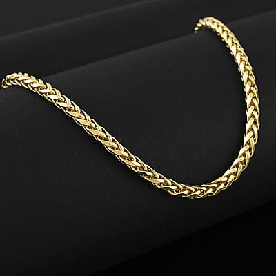 3mm Palma Chain Necklace in 10K Yellow Gold 18 Inches 7.76 Grams