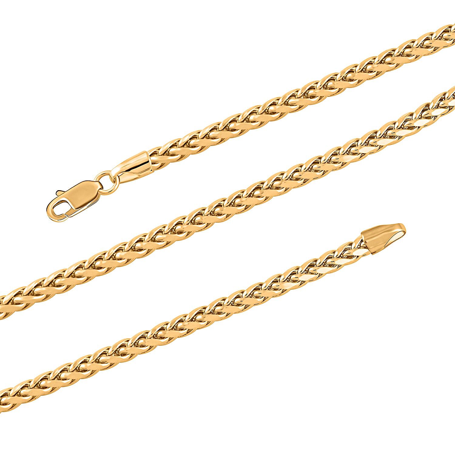 3mm Palma Chain Necklace in 10K Yellow Gold 18 Inches 7.76 Grams