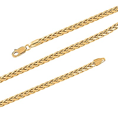 3mm Palma Chain Necklace in 10K Yellow Gold 18 Inches 7.76 Grams