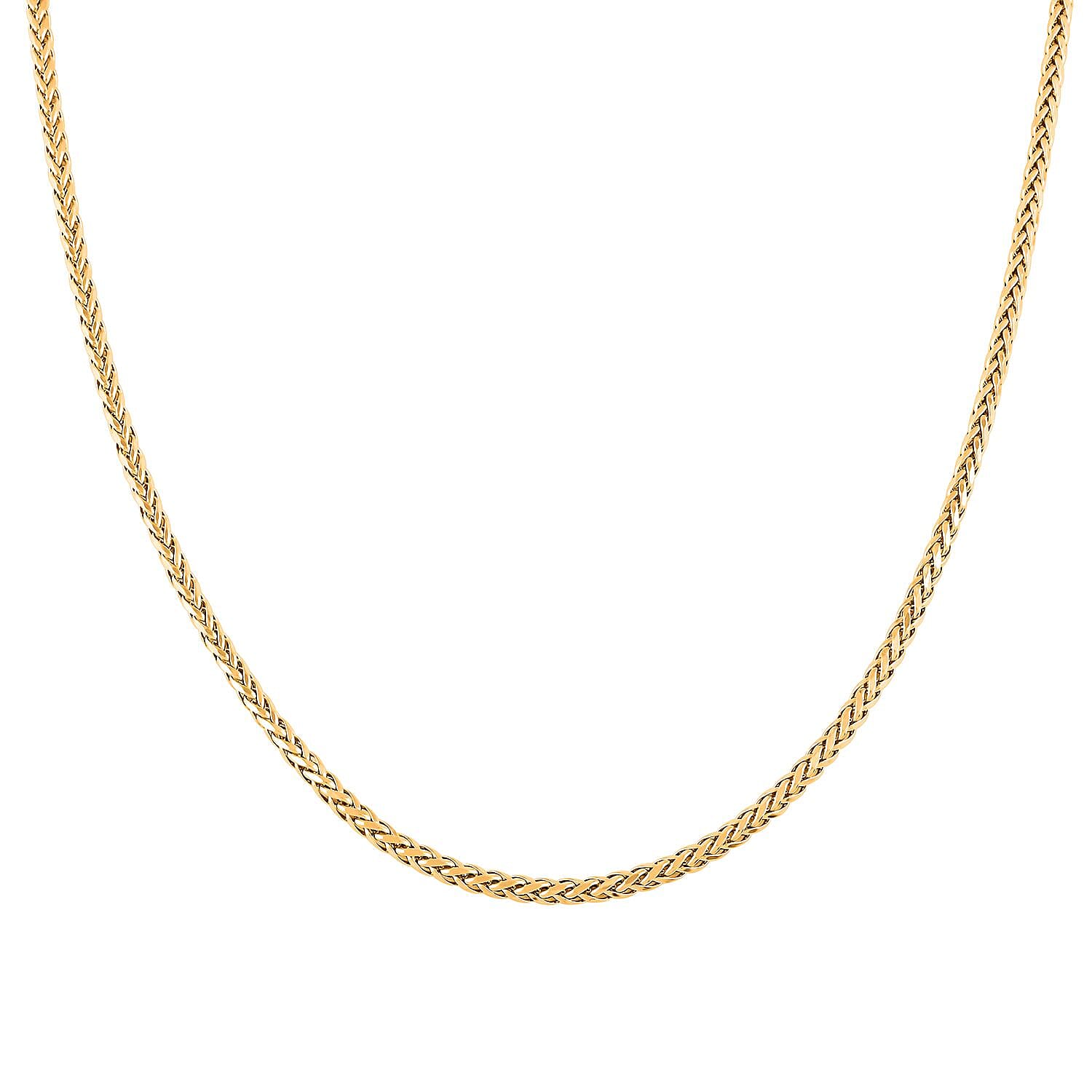 3mm Palma Chain Necklace in 10K Yellow Gold 18 Inches 7.76 Grams