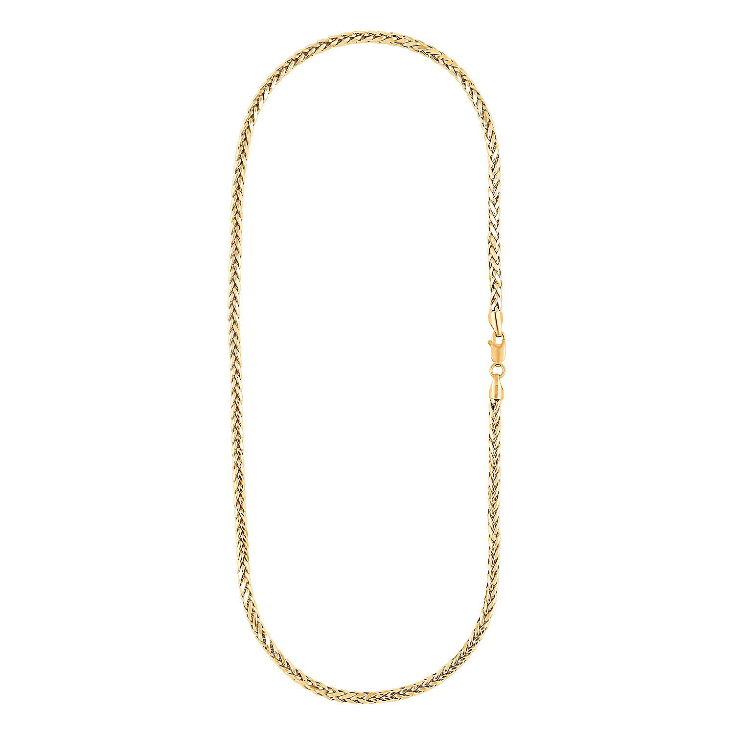 3mm Palma Chain Necklace in 10K Yellow Gold 18 Inches 7.76 Grams