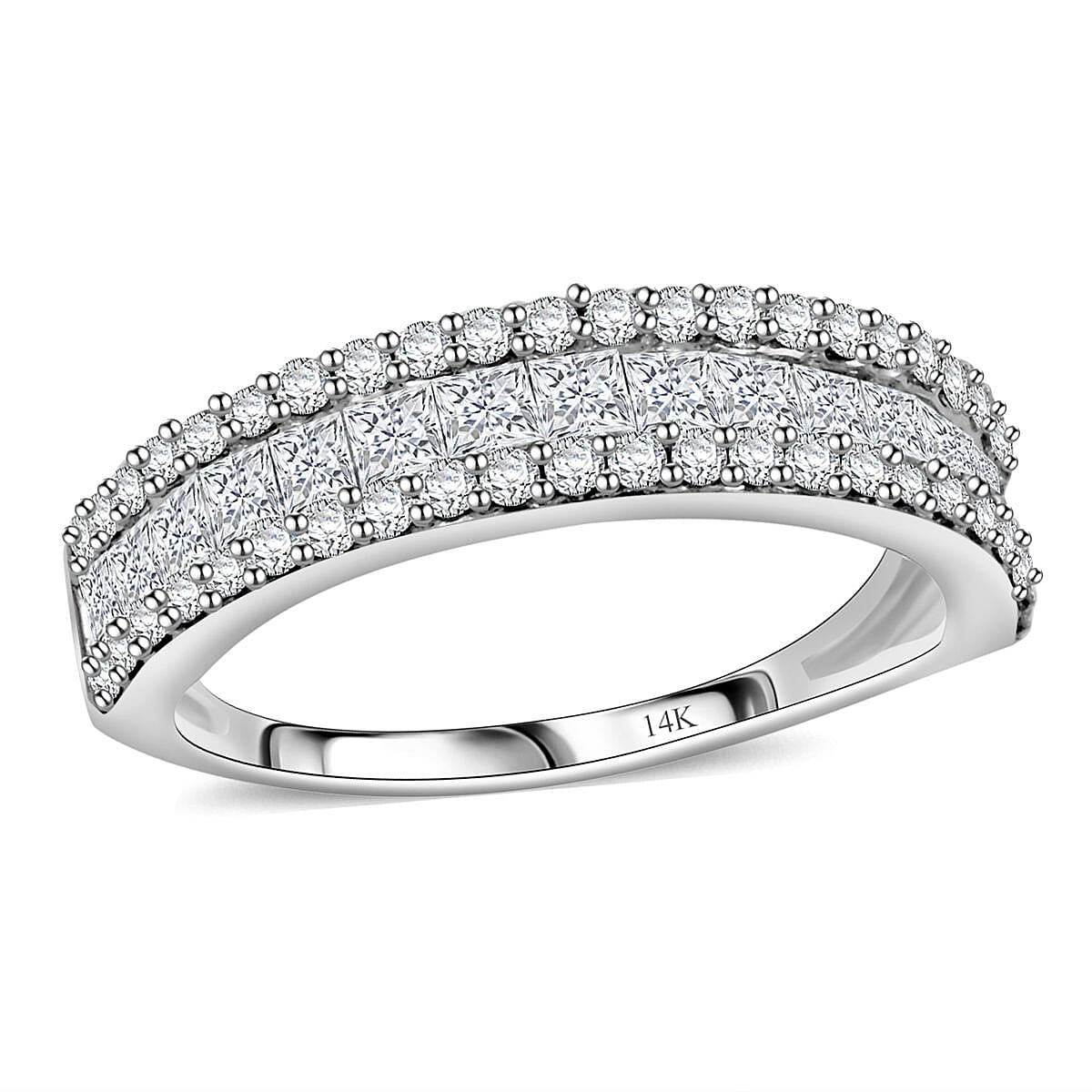 Diamond 1.00 ctw Ring in 14K White Gold (Size 5.0) image number 0