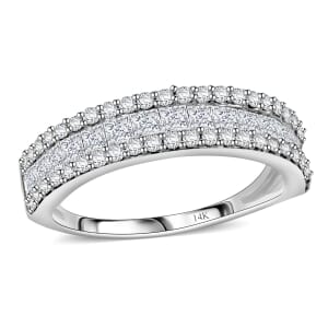 Diamond 1.00 ctw Ring in 14K White Gold (Size 7.5)