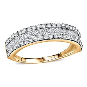 Diamond 1.00 ctw Ring in 14K Yellow Gold (Size 6.5)