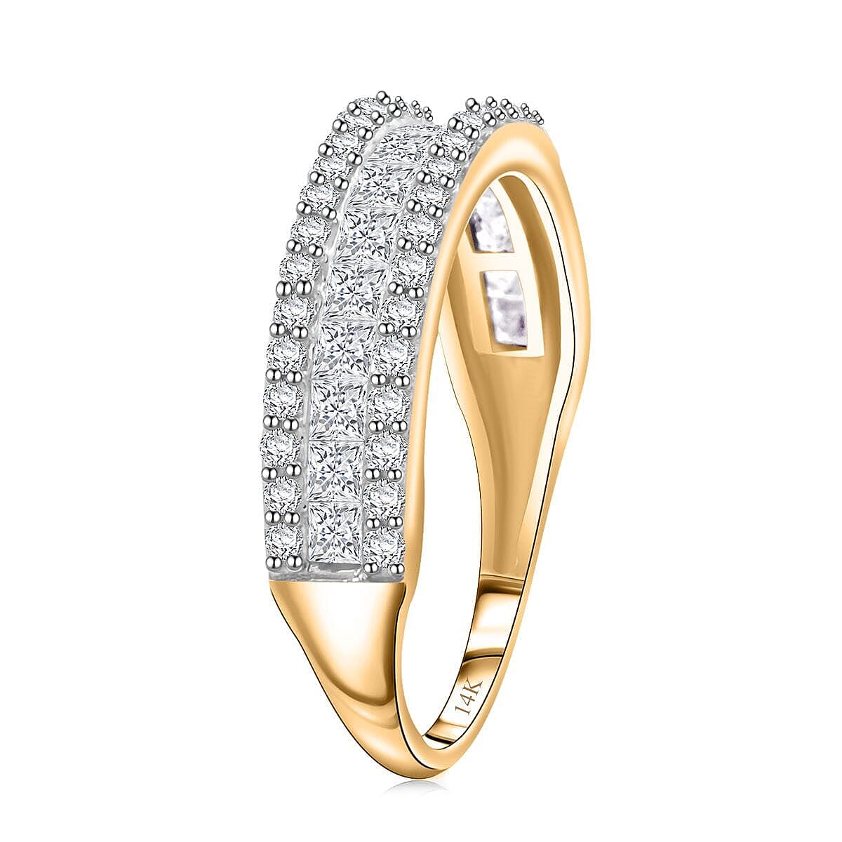 Diamond 1.00 ctw Ring in 14K Yellow Gold (Size 6.5) image number 3