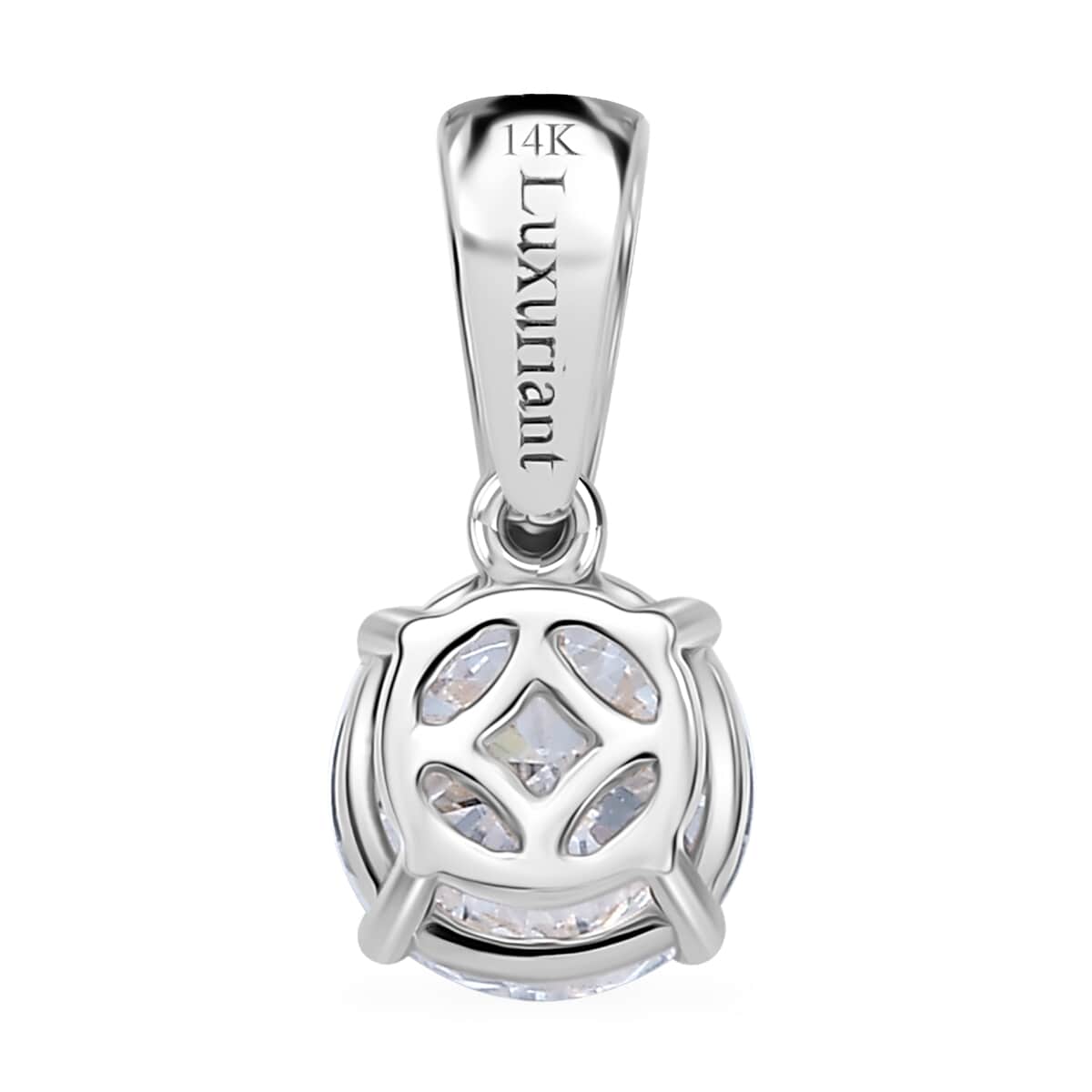 Luxuriant Lab Grown Diamond SI 1.00 ctw Pendant in 14K White Gold image number 4