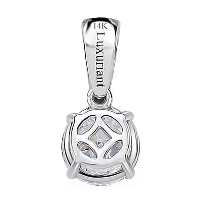 Luxuriant Lab Grown Diamond G-H SI 1.00 ctw Solitaire Pendant without Chain in 14K White Gold