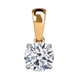 Luxuriant Lab Grown Diamond SI 1.00 ctw Solitaire Pendant in 14K Yellow Gold