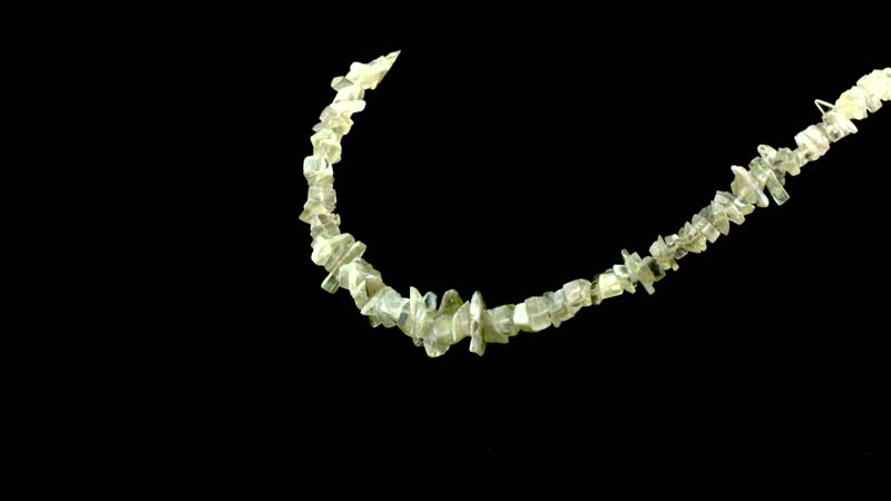 Turkizite 280 ctw Chips Necklace in Rhodium Over Sterling Silver 18-20 Inches