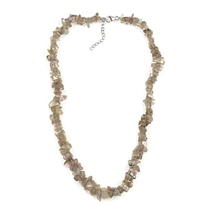 Turkizite 280 ctw Chips Necklace in Rhodium Over Sterling Silver 18-20 Inches