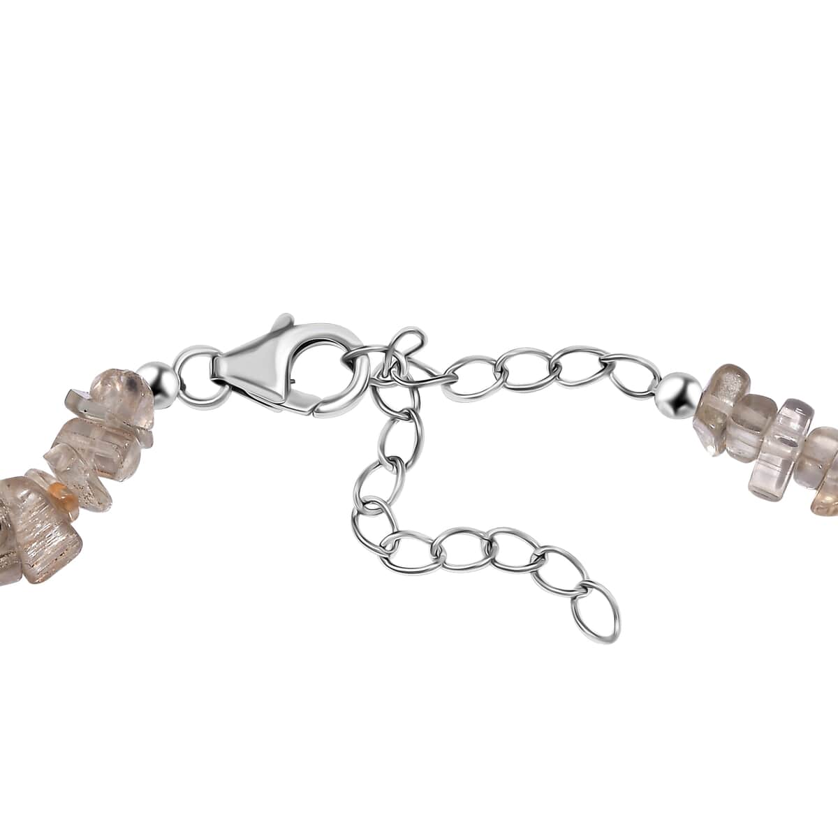 Turkizite 65.00 ctw Chips Bracelet in Rhodium Over Sterling Silver (7.25-9.25) image number 3