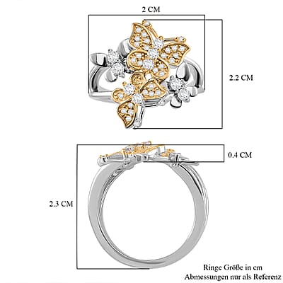 Moissanite 1.18 ctw Ring in Sterling Silver (Size 6.5)