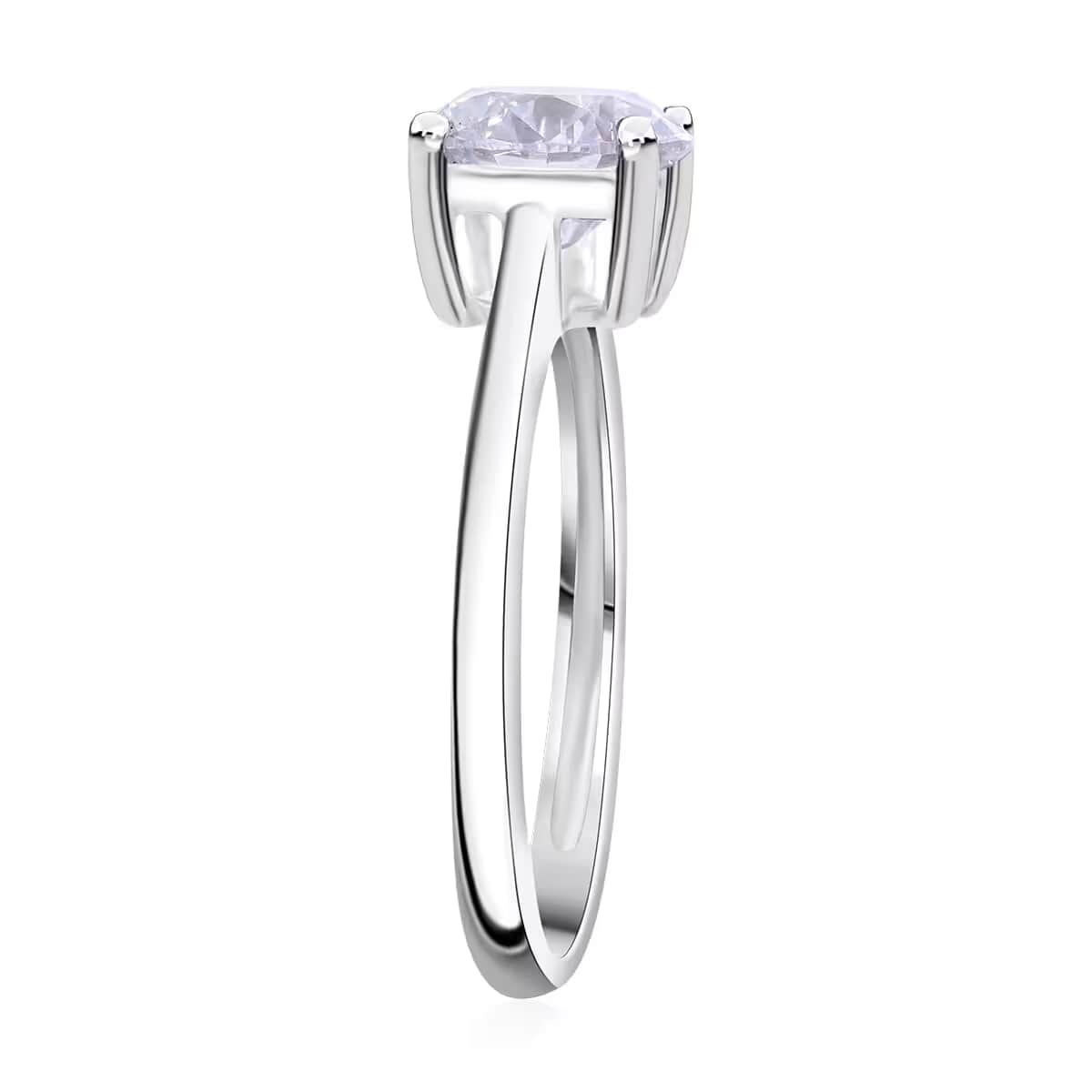 Luxuriant Lab Grown Diamond SI 1.00 ctw Solitaire Ring in 14K White Gold (Size 10.0) image number 3