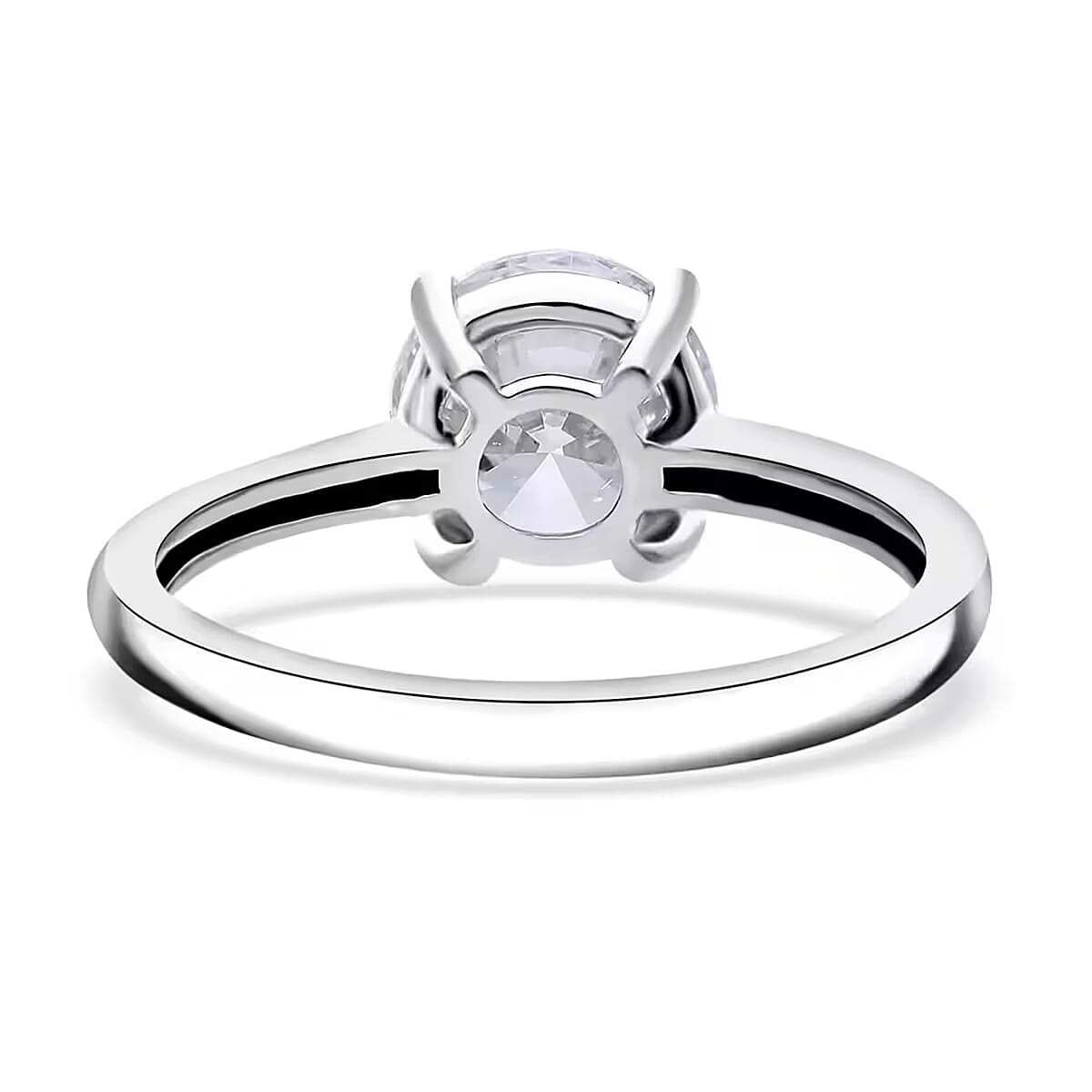 Luxuriant Lab Grown Diamond SI 1.00 ctw Solitaire Ring in 14K White Gold (Size 10.0) image number 8