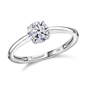 Luxuriant Lab Grown Diamond SI 1.00 ctw Solitaire Ring in 14K White Gold (Size 10.0)