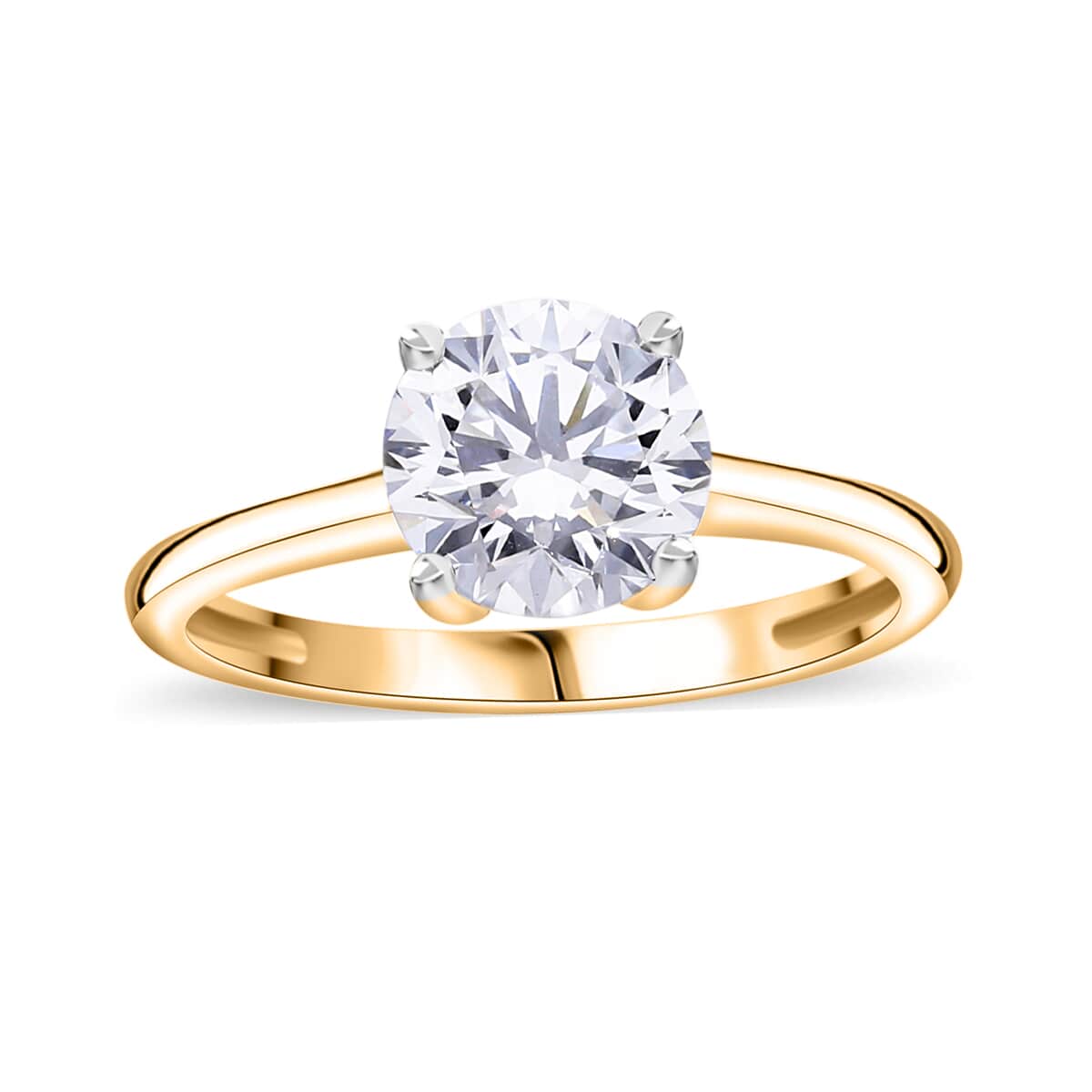 Luxuriant Lab Grown Diamond SI 1.00 ctw Solitaire Ring in 14K Yellow Gold (Size 10.0) image number 0