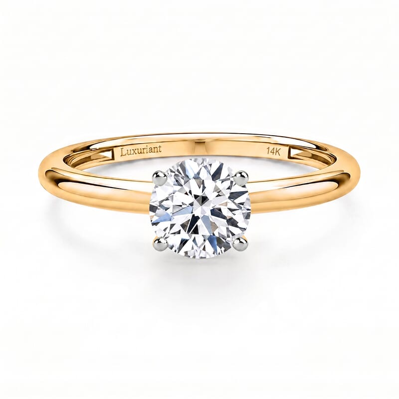 Luxuriant Lab Grown Diamond SI 1.00 ctw Solitaire Ring in 14K Yellow Gold (Size 10.0)