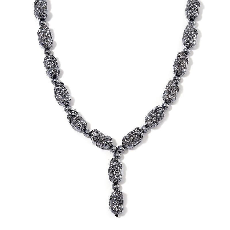 Terahertz 360.00 ctw Pixiu Carved Necklace in Stainless Steel 18-20 Inches