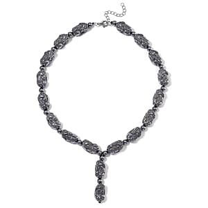 Terahertz 360.00 ctw Pixiu Carved Necklace in Stainless Steel 18-20 Inches