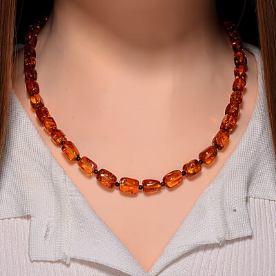Baltic Amber Beaded Necklace 20 Inches