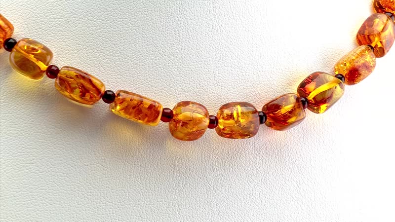 Baltic Amber Beaded Necklace 20 Inches
