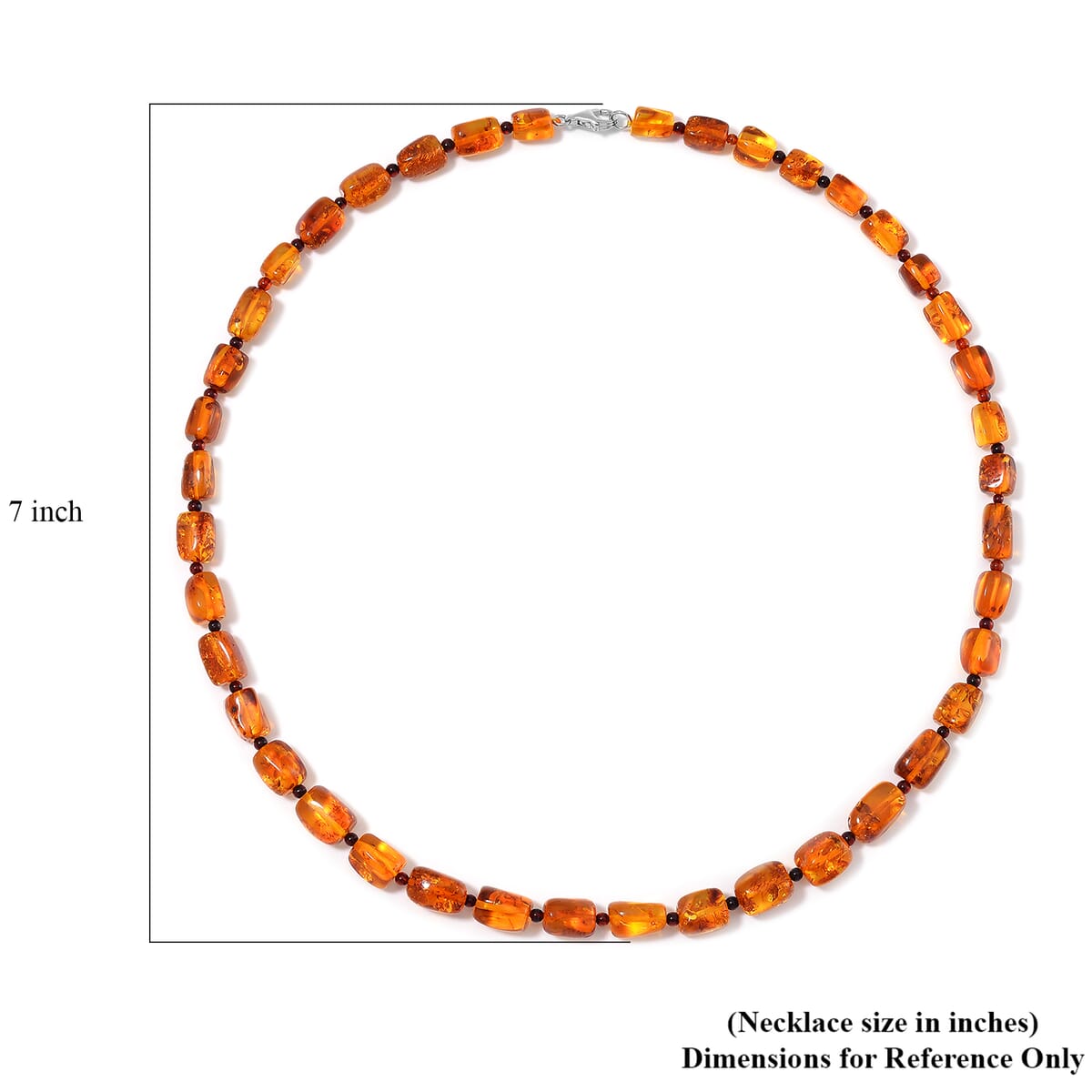 Baltic Amber Necklace Rhodium on Sterling Silver Baltic Amber Necklace Rhodium on Sterling Silver