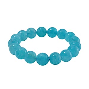 Amazonite 185.00 ctw Beaded Stretch Bracelet
