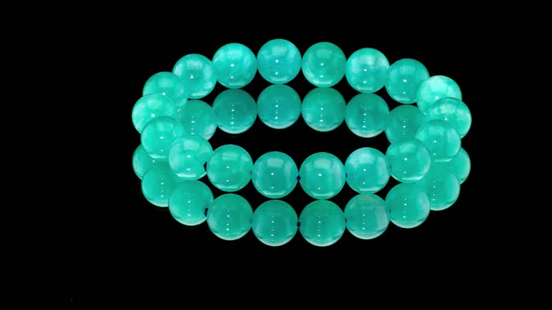 Amazonite 185.00 ctw Beaded Stretch Bracelet