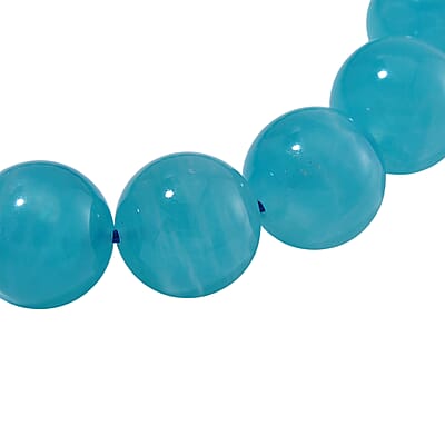 Amazonite 185.00 ctw Beaded Stretch Bracelet