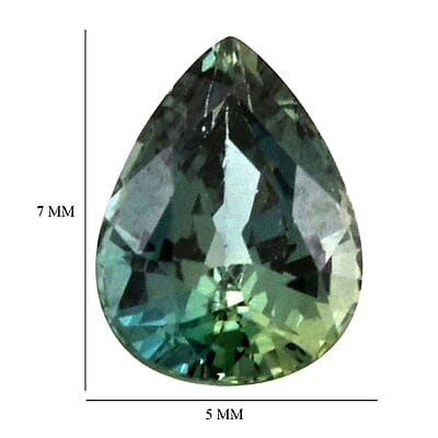 AAAA Australian Teal Sapphire (Pear 7x5 mm) 0.80 ctw