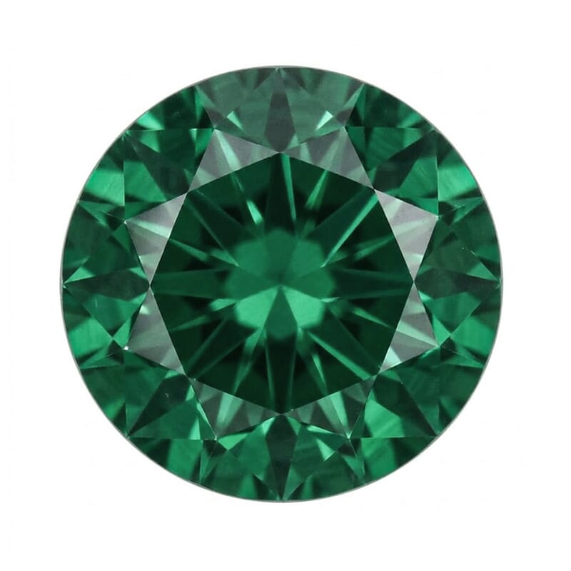 AAAA Green Sapphire (Rnd 6 mm) 0.80 ctw