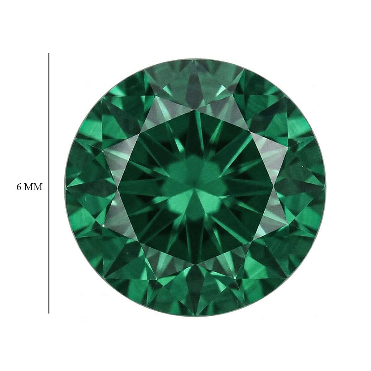 AAAA Green Sapphire (Rnd 6 mm) 0.80 ctw