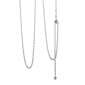 Fancy Link Chain Necklace in Sterling Silver 24 Inches 4.2 Grams