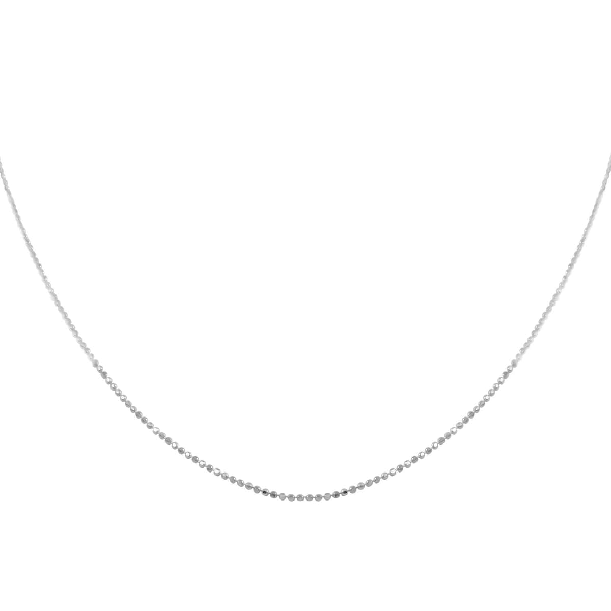 Sterling Silver Necklace 24 Inches 2.60 Grams image number 2