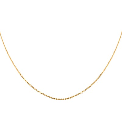 14K Yellow Gold Over Sterling Silver Necklace 24 Inches 2.60 Grams