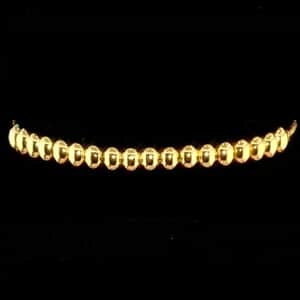 14K Yellow Gold Over Sterling Silver Bracelet (Adjustable) 3.60 Grams