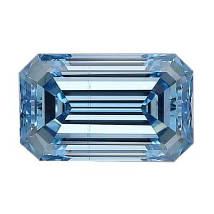 IGI Certified Luxuriant Lab Grown Blue Diamond (Emerald) (VS2) 2.50 ctw