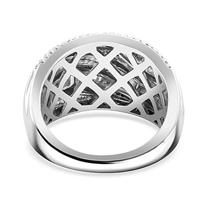 White Diamond Ring in Sterling Silver 1.00 ctw (Size 10.0)